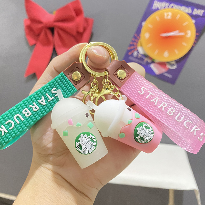 Starbucks Ice Cream Frappucole Keychain Pendant Cute Milk Tea Cup Palmer Dog Doll Bag Hanging Gift Starbucks Ice Cream Frappucole Keychain Pendant Cute Milk Tea Cup Palmer Dog Doll Bag Hanging Gift