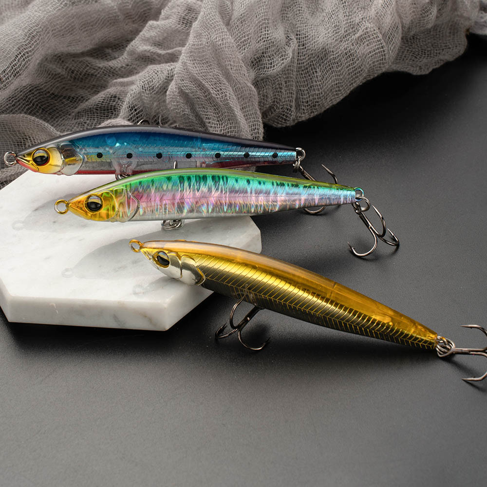 Tiro largo Luya lápiz peludo cebo falso Snipe rebordear pez bajo deforme pez Kui Bahía blanca lápiz sumergido 9,5 cm