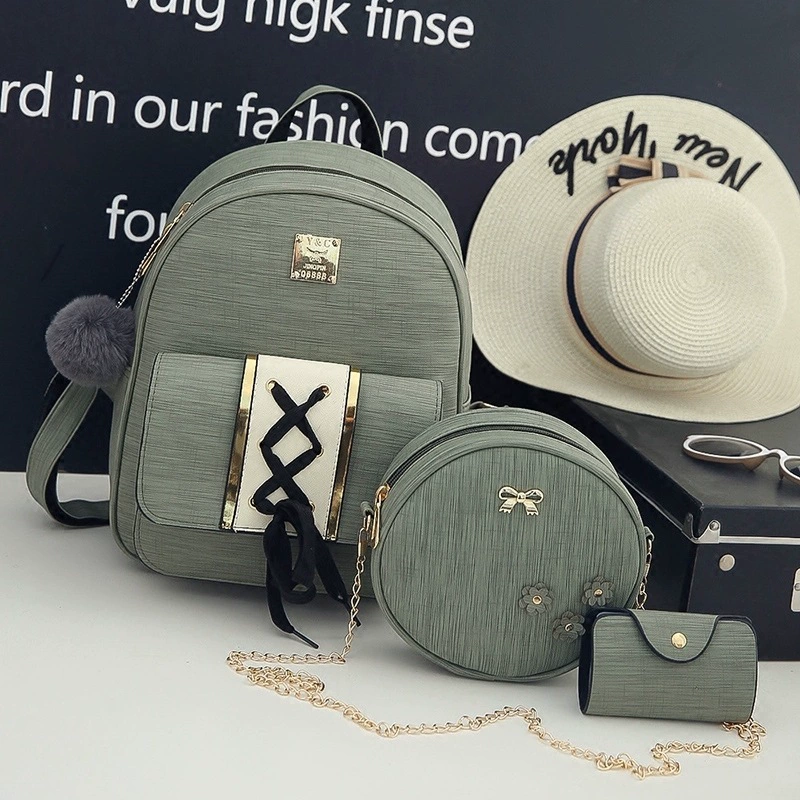 Backpack, shoulder bag, polyurethane travel bag, Korean style, 2023 collection