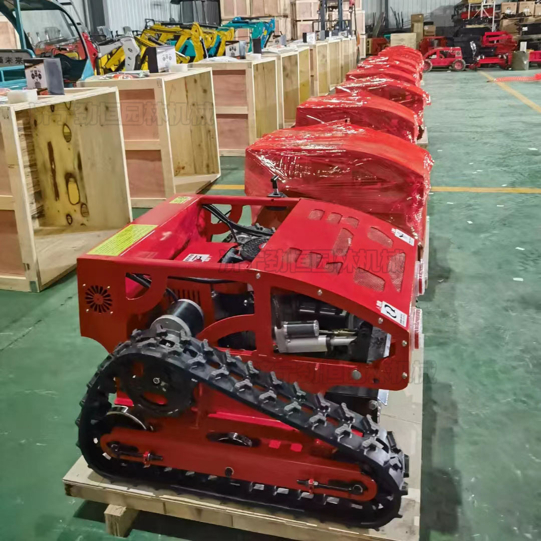 履带式遥控割草机果园边坡割草机小型家用果园草坪打草修剪机