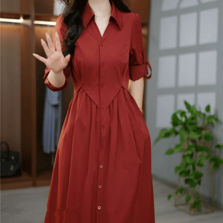 A Popular Light Luxury Windbreaker Dress for Dropshipping, 2025 Autumn New Fashion, Stylish and Elegant Age-Reducing Mid-Length Dress