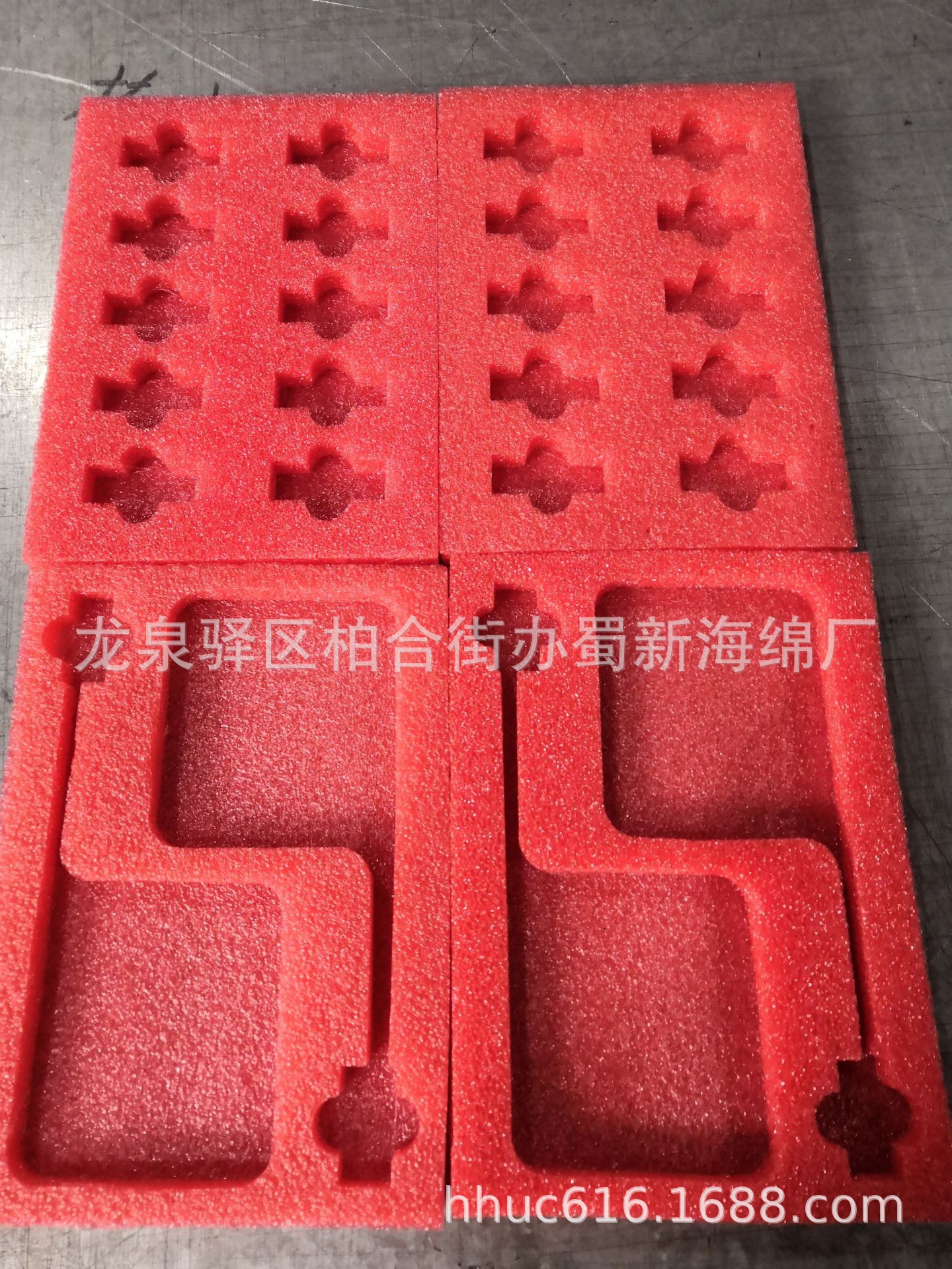 供应红色静电成型包装海绵/电子零件防震内托包装泡沫