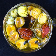 Fatty Sea Luo Han Guo Loquat Tea Honeysuckle Chrysanthemum Gardenia Combination Tea Non-Throat Tea Internet Celebrity Same Style Substitute Tea