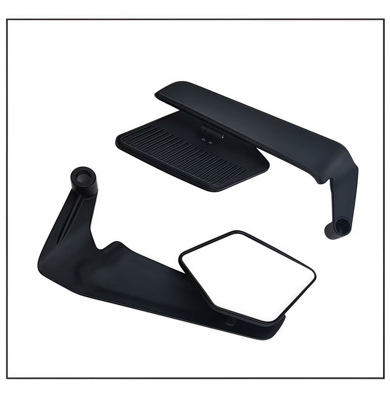 General Motorcycle Accessories Modified Fixed Wing Rearview Mirror Street Car Sports Car Aluminum Alloy Colorful Reflector Reversing Mirror