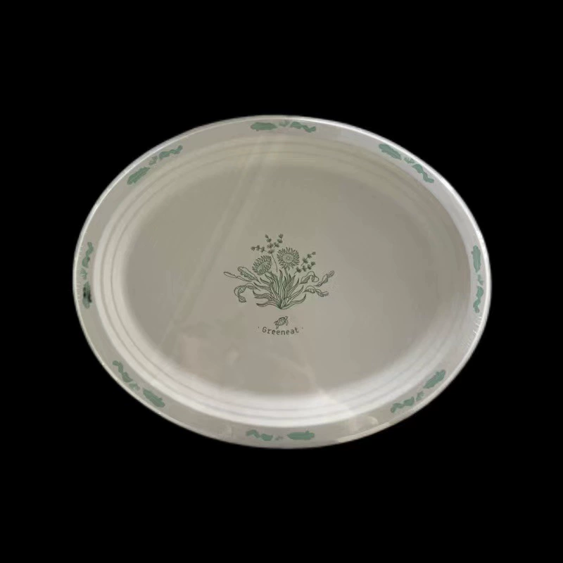 Одноразовые разлагаемые японские супермаркеты Розничная упаковка мякоти сахарного тростника небольшой упаковки термальной термоусадочной тарелки бумажная миска