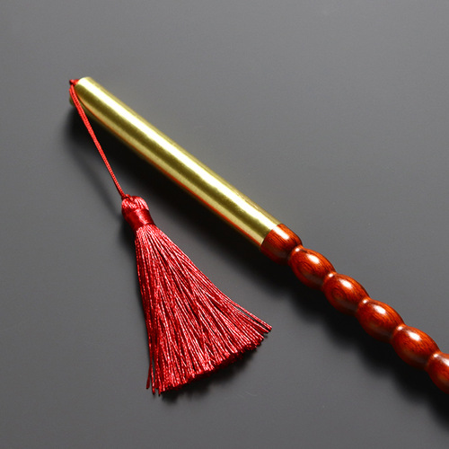 Copper head rosewood tickle stick red wood bamboo joint copper handle no need to ask for scratching solid wood tickle device extended back scratcher 