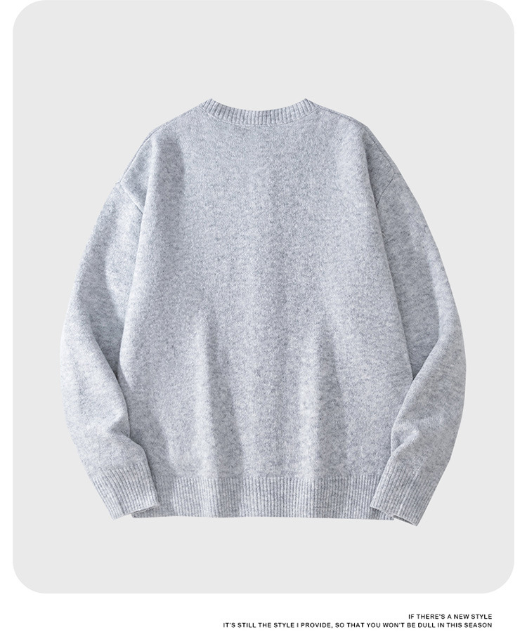 ​​Unisex Oversized Knit Cardigan - Soft Round Neck Casual Sweater For Men & Women (Black, Grey)​​ Fashion Trends_viptrois.com