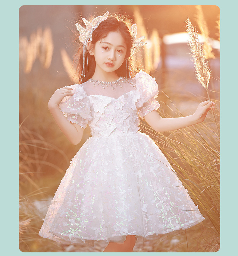 Mädchen Feenkleid Mit Pailletten Schmetterlingskleid Festlich_voghion.com