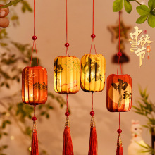 新年古风灯笼2026新款儿童手提小灯笼春节亲子手工diy花灯礼物