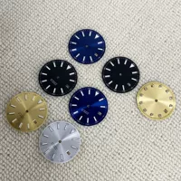 30.6MM Модифицированный циферблат Часы Аксессуары Сильный зеленый световой механический часы буквально подходит для механизма NH35/NH36