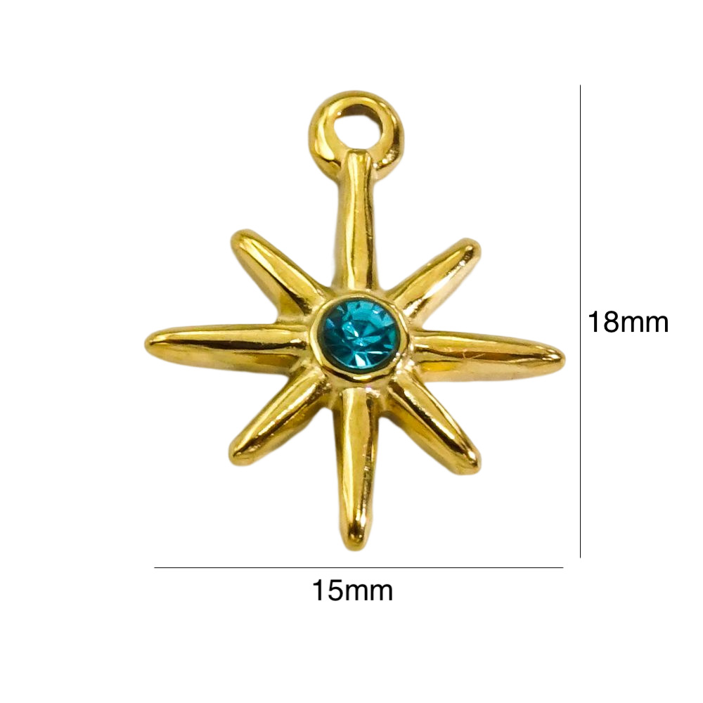 1 Piece 304 Stainless Steel Natural Stone Rhinestones Pearl 14K Gold Plated Cross Round Devil'S Eye display picture 2