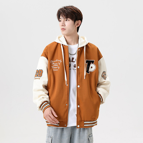 Spring and Autumn Harbor Wind Baseball Jacket for Men and Women, Unisex Casual Top, Stylish Trendy Loose Outerwear