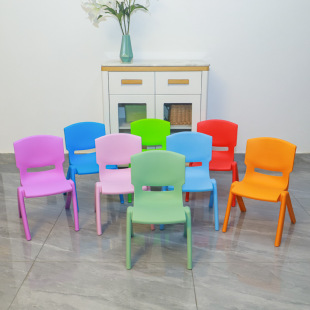 Thickened Bench Children's Chair Kindergarten Chair with Backrest Baby Dining Chair Plastic Bathroom Stool Children's Special Use