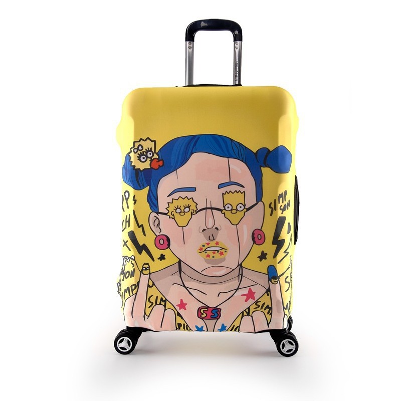 Caja elástica cubierta equipaje cubierta de polvo carro equipaje caja de viaje cubierta protectora 20/24/28/30 pulgadas engrosada