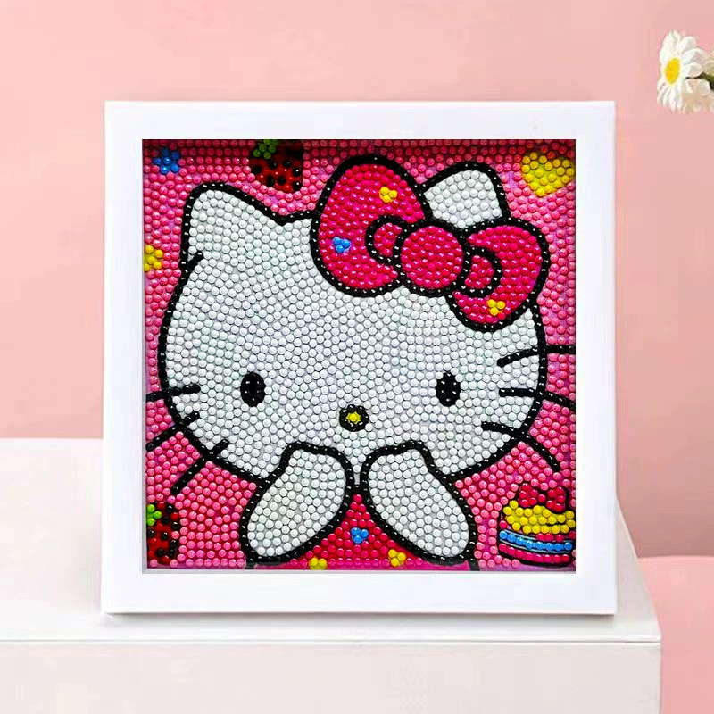 DIY-набор для алмазной мозаики 17×17 см, пластиковая рама, дизайн щенок, полный набор инструментов для кладки