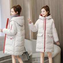 中长款羽绒棉服2023年新款女韩版宽松棉袄冬装小个子棉衣外套