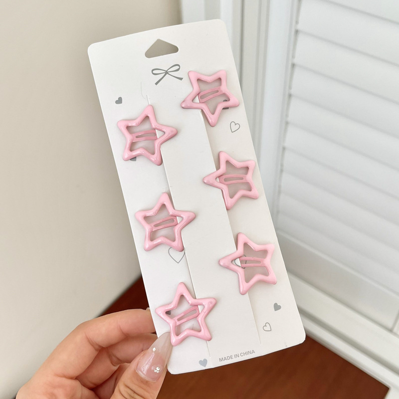 Horquilla de color dopamina, clip de pico de pato de cabello roto coreano femenino, horquilla de sentido avanzado y2k, clip lateral con flequillo, tocado