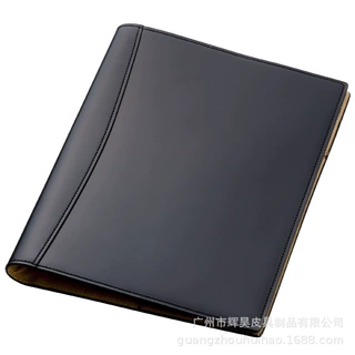 礼品A5笔记本牛皮封套可做logo商务会议多功能记事笔记本皮套书衣