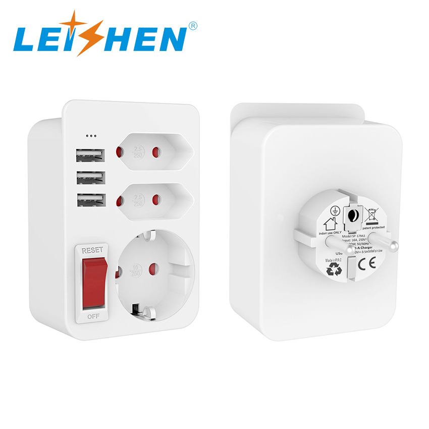 欧规转英规转换器  欧规转美规澳规转换插2022新款