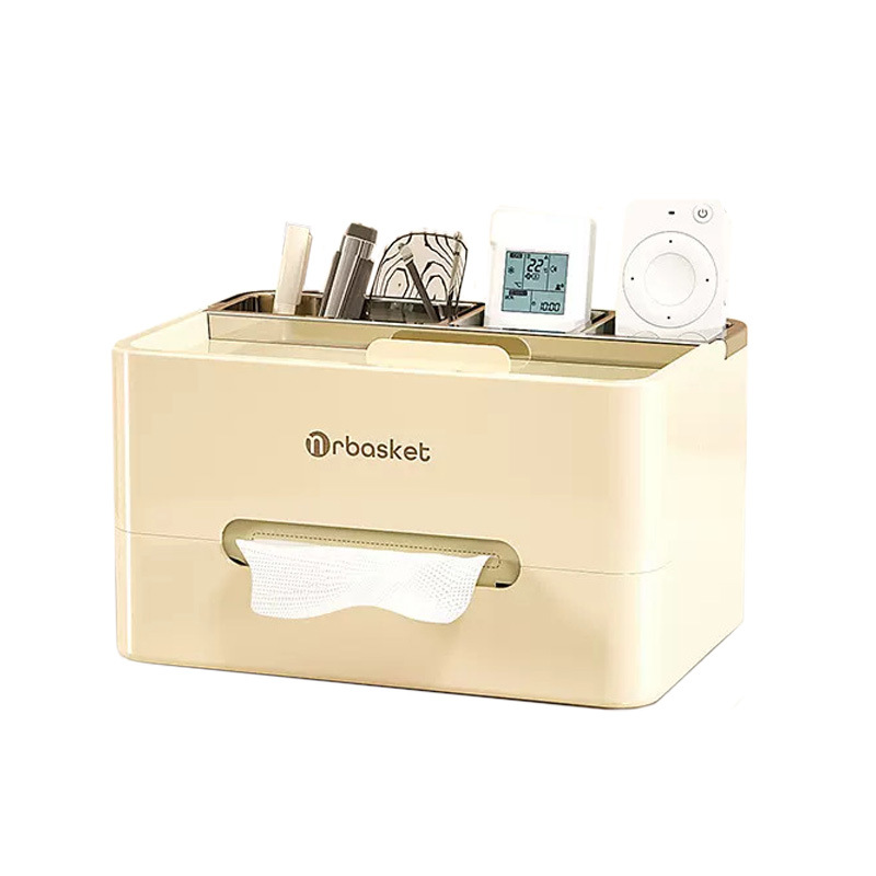 Caja de pañuelos hogar sala de estar mesa de café comedor creativo Luz de lujo dormitorio multifuncional escritorio caja de pañuelos de almacenamiento de control remoto