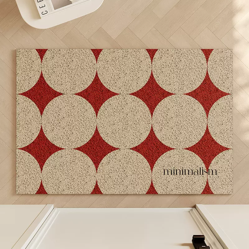 ins风 喜结良缘入户地垫进门门口脚垫结婚喜庆耐脏可裁剪丝圈地垫