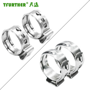 PEX pipe professional clamp PE water supply pipe fastening connection throat clamp fastener 7*0.8, 13.3-29.6 multi-specification
