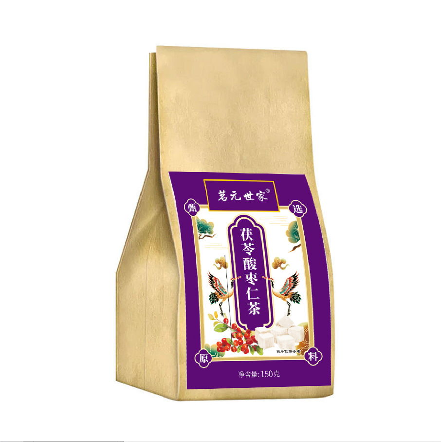 Mingyuan Shijia sour jujube kernel Fuling lily tea one-piece delivery wholesale sour jujube kernel bag tea 150 g/bag