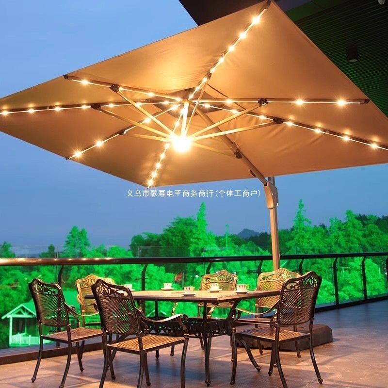 Outdoor Sun Protection Parasol Courtyard Terrace Garden Large Sun Umbrella Outdoor Balcony Stall Villa Vinyl Roman Umbrella