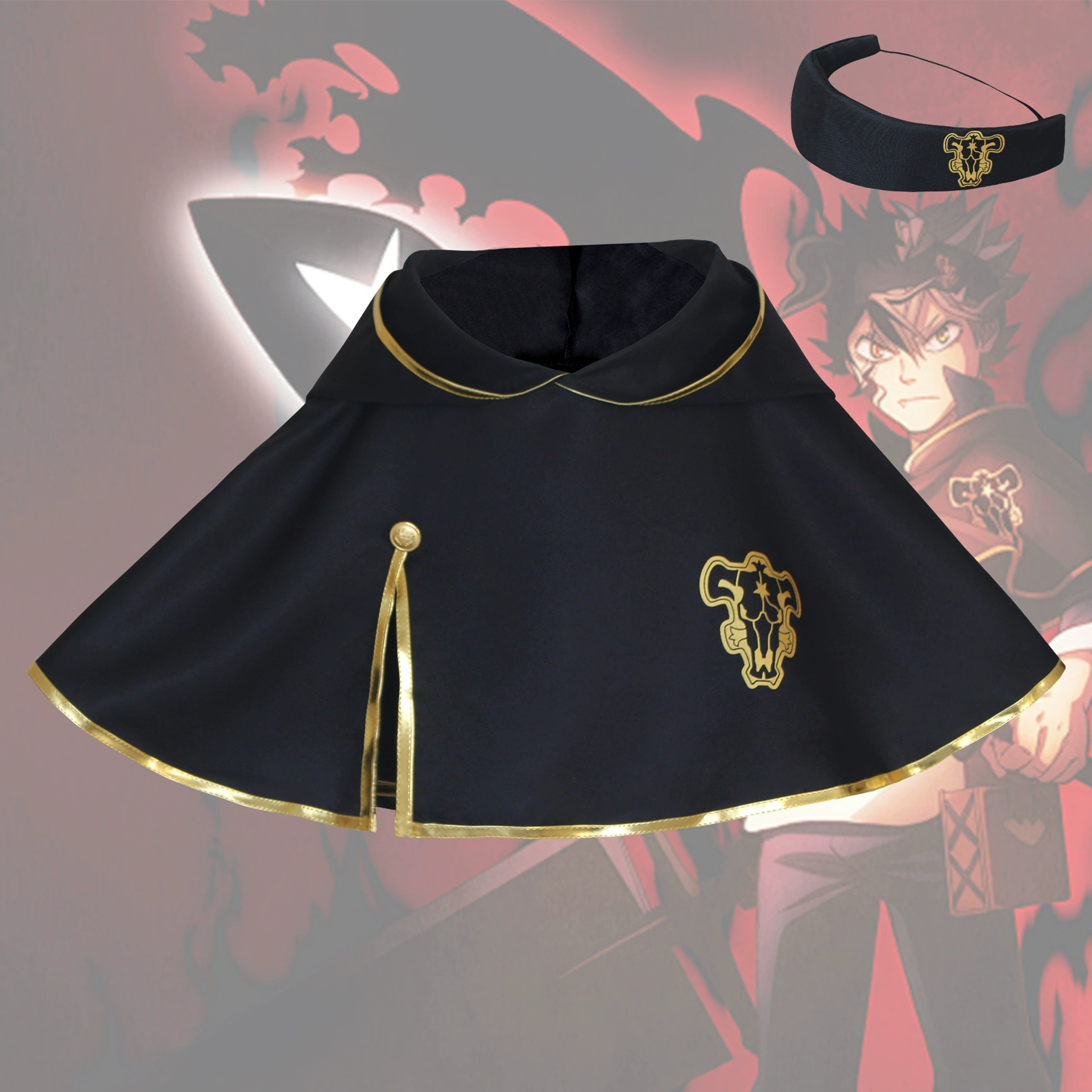 Черный клевер COS костюм Аста Аста плащ косплей Хэллоуин аниме