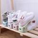 Adjustable Shoe Cabinet Shoe Storage Artifact Plastic Shoe Rack Double-Layer Simple Household One-Piece Shoe Bracket Thickened