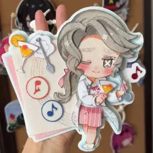 The fifth personality handmade non-woven pendant cartoon with people around the collection of high color value pain bag ornaments