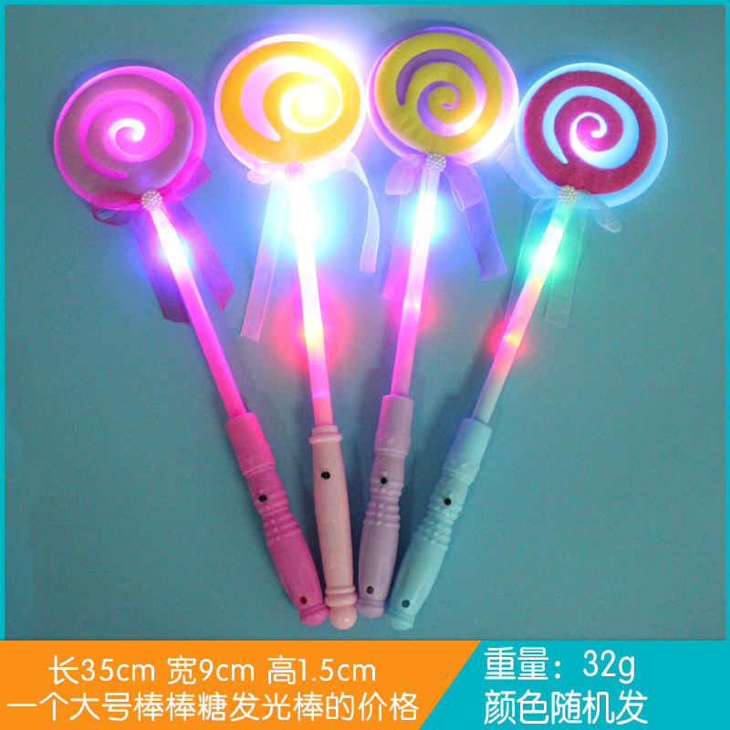 Palo brillante de piruleta grande naranja