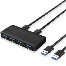 USB3.0打印机共享器分线器2台电脑共享键盘鼠标4进2出自动切换器