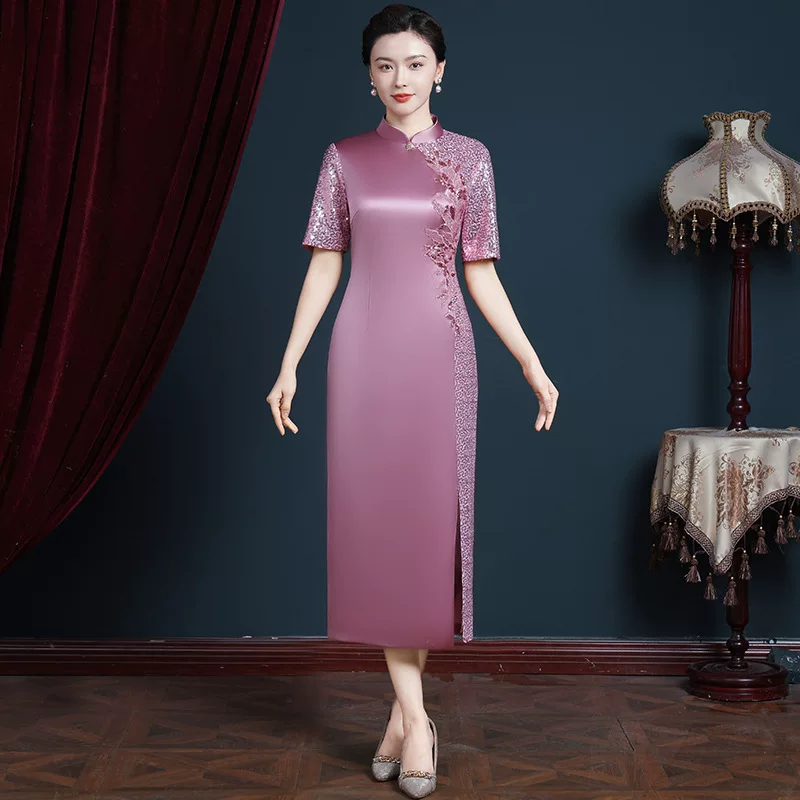 Свадебное платье, чонсам, юбка, летняя одежда для мамы