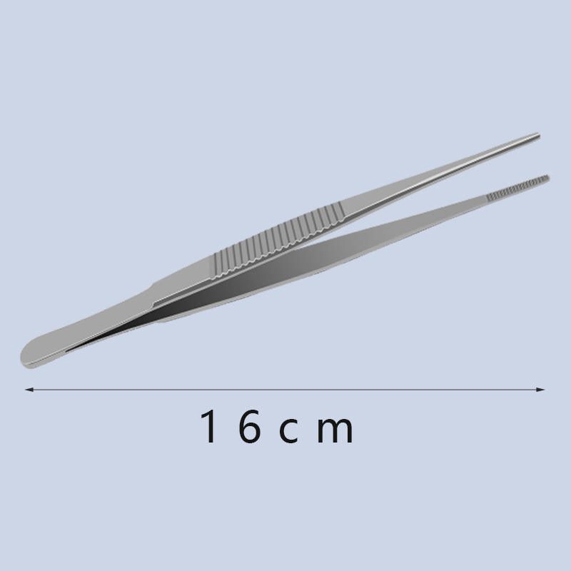 Easy to cut plum medical tissue tweezers horizontal stripe tweezers…