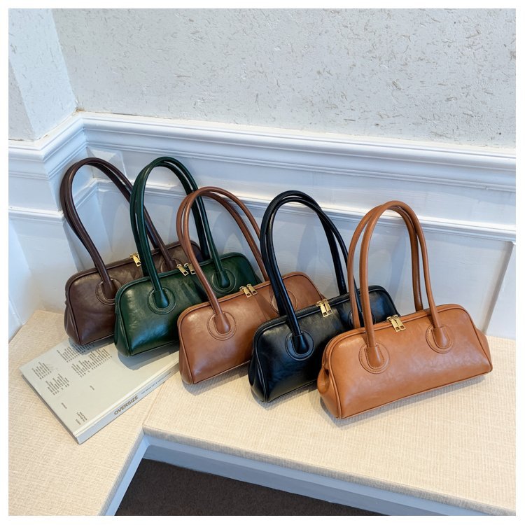 Vintage Large Capacity Pu Leather Shoulder Bag For Women_voghion.com