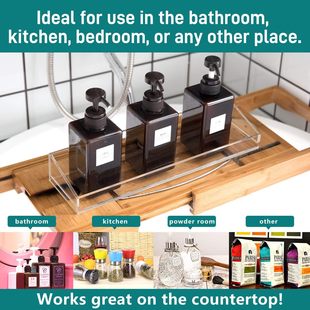 Customized Acrylic Bathroom Hanging Toilet Toilet Washbasin Corner Transparent Punch-Free Storage Rack Wholesale