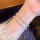 Escape Princess Pink Square Zircon Bracelet Girl Bracelet Girlfriend Bracelet Light Luxury Niche Exquisite Hand Rope Jewelry