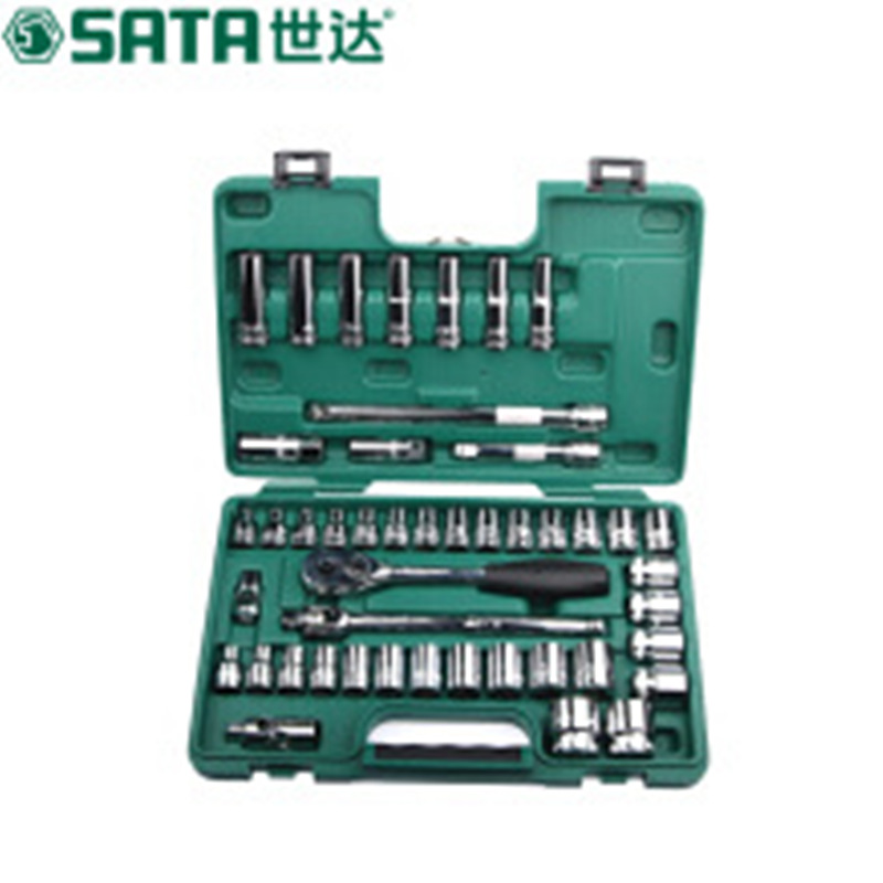 世达棘轮套筒扳手46件组合修车汽修汽保工具箱套装 09006拆卸