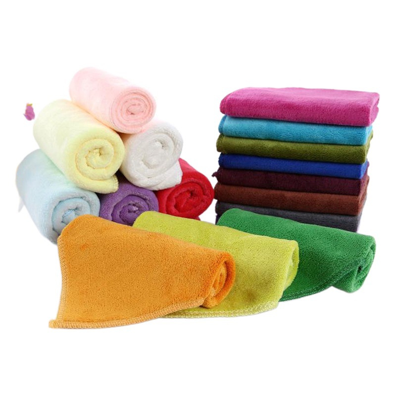 30*30 Microfiber Square Towel 400 ㎡ Household Cleaning Towels, Dishwashing Cloths, Absorbent Quick-Drying Towels, Cross-Border Supply