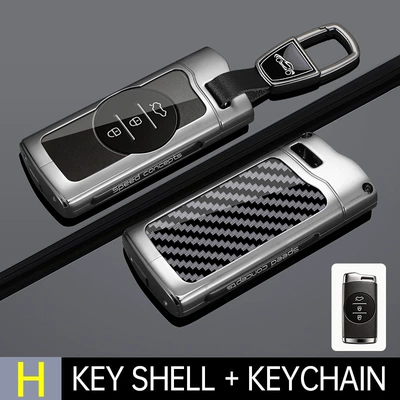 5X People's Edition 3X Car Metal – Car key bag - gun-color-h-style-single-shell-foreign-trade-buckle-unlabeled