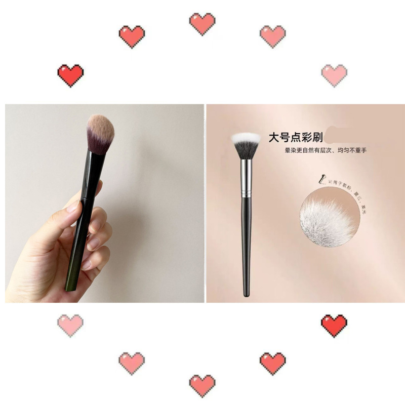 斜坡腮红膏刷坡形腮红刷一支装腮红膏刷坡面斜头化妆刷软毛点彩刷|undefined