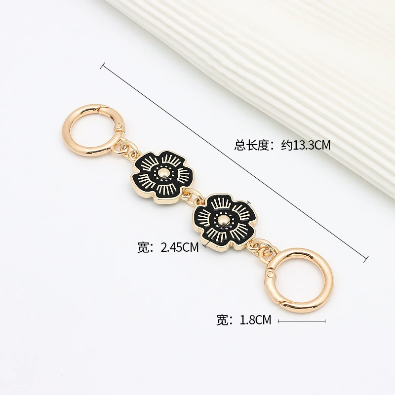 Kochi Xiangbule tabby Baccarat bag modified camellia extended decoration underarm lengthened shoulder strap chain accessories