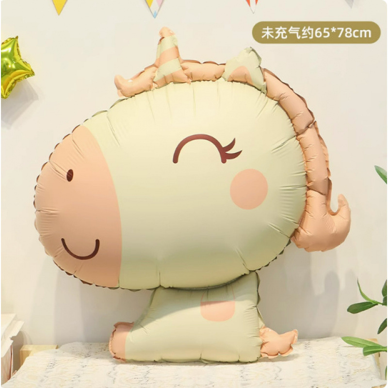 漫画の動物恐竜クマクジラアルミフィルムバルーン赤ちゃん誕生日パーティーショッピングモールイベント装飾シーンレイアウト|undefined