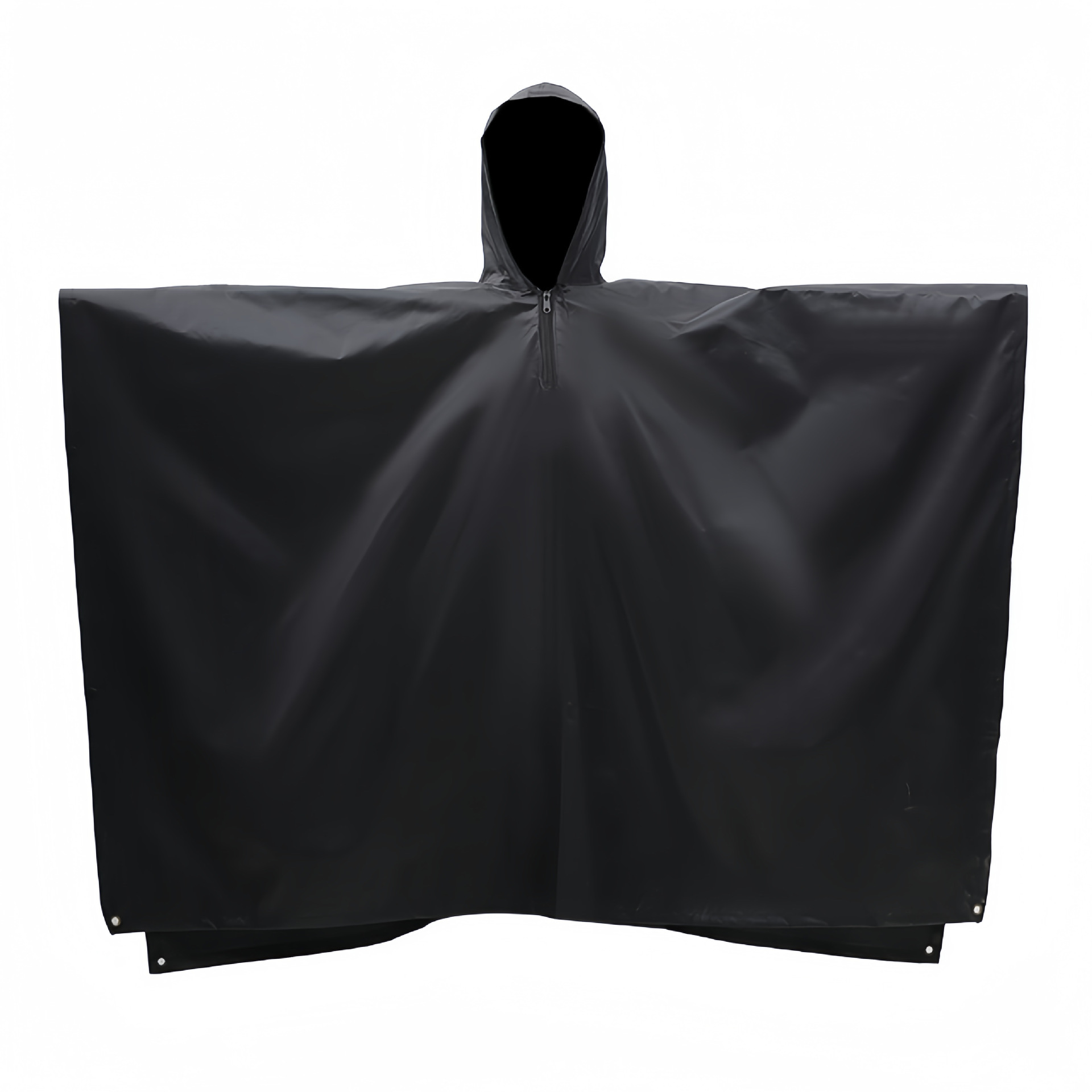 Amazon transfronterizo tres en uno capa impermeable poliéster recubierto de plata al aire libre montañismo impermeable portátil Comercio exterior capa poncho