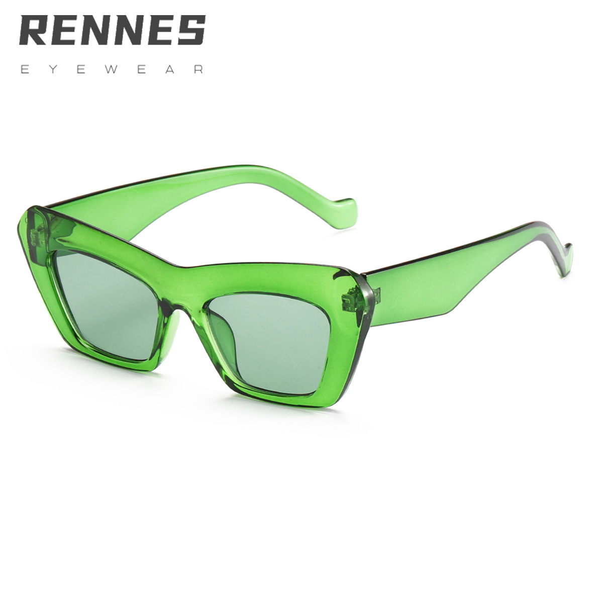2021 Nueva forma de CEJA cuadrada gafas de sol de Marco grande transfronterizo hombres y mujeres mismas gafas de sol 90006