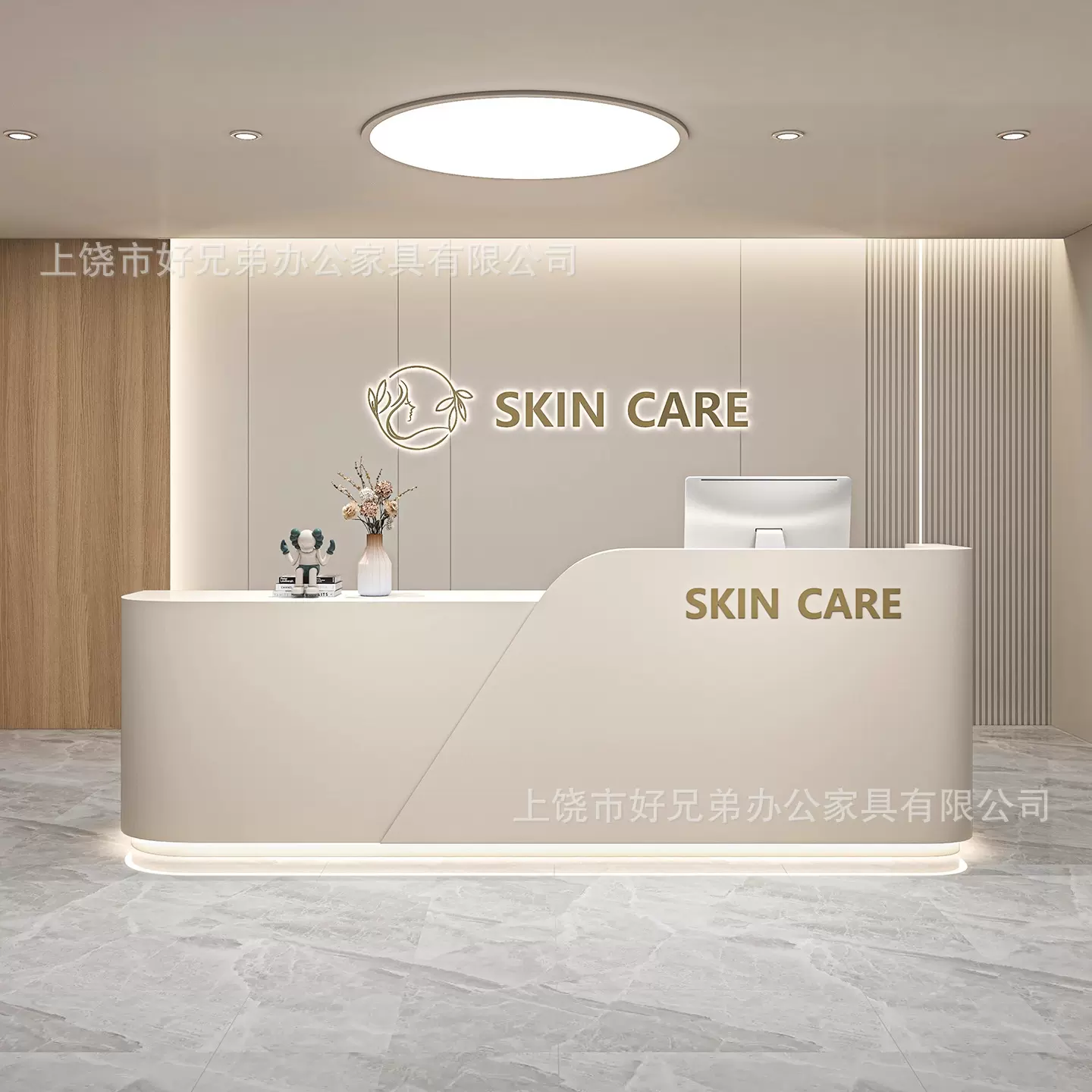 美容院吧台美发店烤漆前台服装店口腔诊所轻奢接待台培训收银台