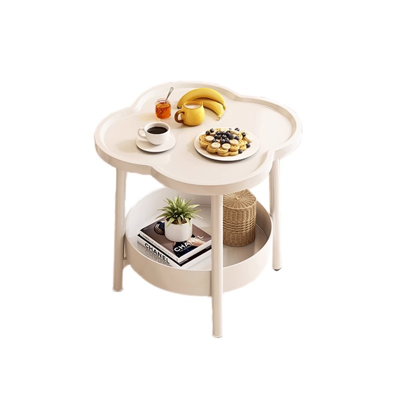 Mesa de cabecera simple y moderna dormitorio creativo junto a la cama pequeño estante de alquiler simple casa pequeña mesa