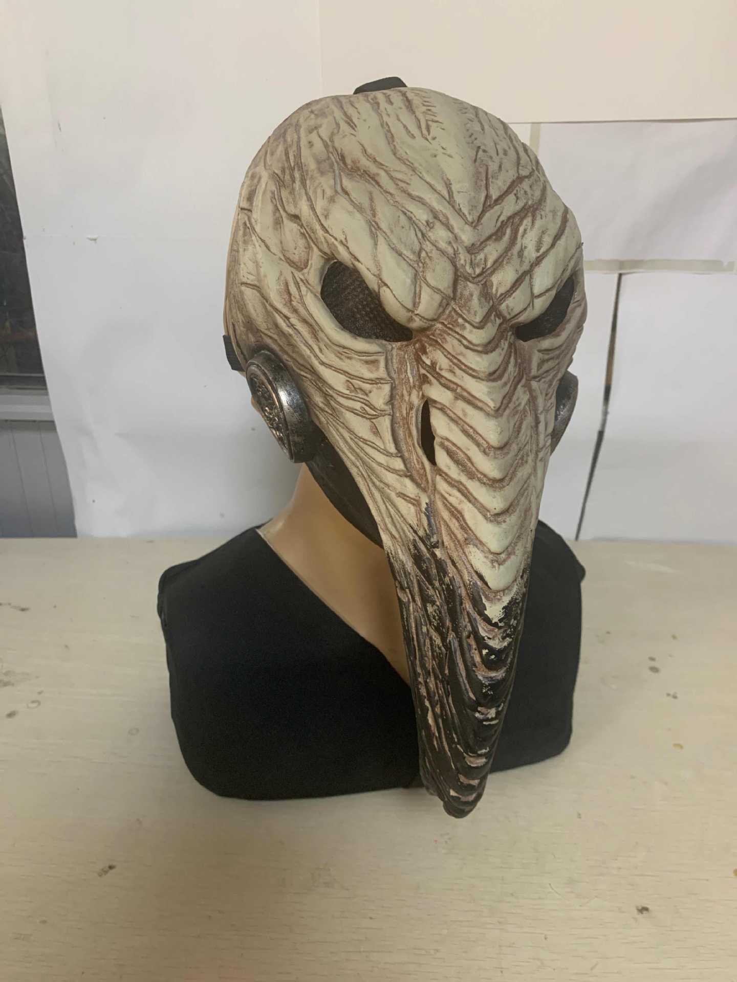 Estación independiente Venta caliente plaga doctor pájaro boca máscara Steampunk Halloween periférica apoyos látex