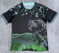 2425 real madrid leopard black and blue round neck style